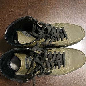 Army green Gucci High top Sneakers